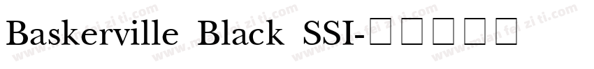 Baskerville Black SSI字体转换